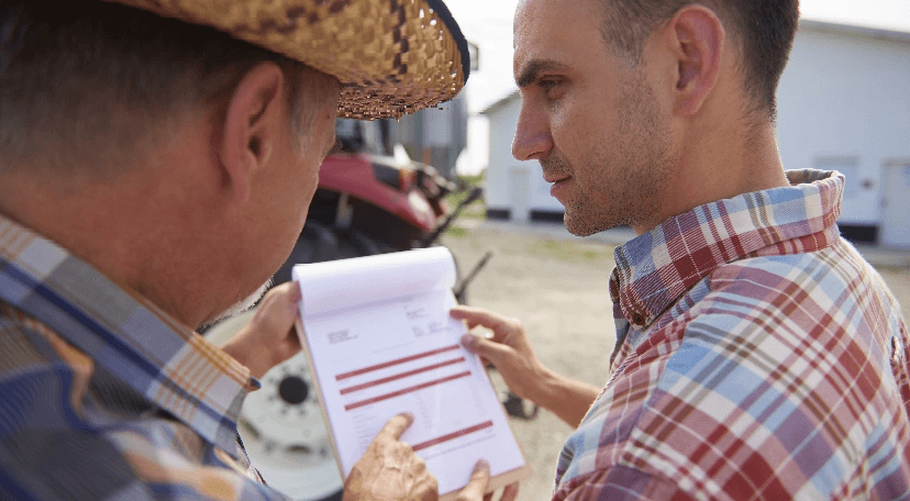 imagem do de agricultores conversando